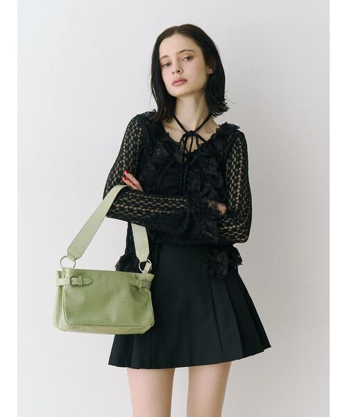 jouetie（ジュエティ）の「バックオープンチューブトップ（キャミソール・レディース・ブラック/レッド/オフホワイト・MEDIUM）」の17枚目の写真