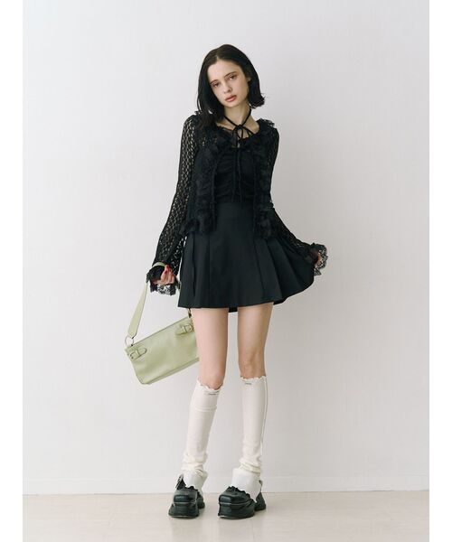 jouetie（ジュエティ）の「バックオープンチューブトップ（キャミソール・レディース・ブラック/レッド/オフホワイト・MEDIUM）」の18枚目の写真