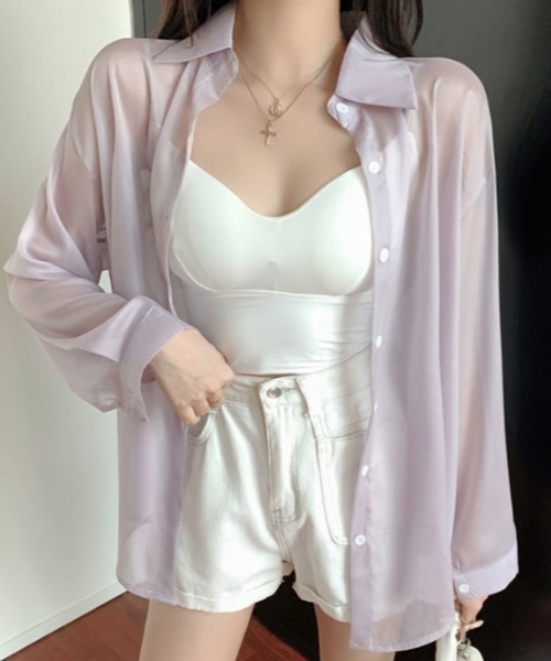 Lips（リップス）の「バックリボンで後ろ姿まで可愛い！軽やかシフォンの大人フェミニンブラウス（シャツ/ブラウス・レディース・ブラック/グレー/ホワイト・FREE）」の7枚目の写真