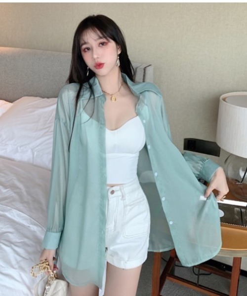 Lips（リップス）の「バックリボンで後ろ姿まで可愛い！軽やかシフォンの大人フェミニンブラウス（シャツ/ブラウス・レディース・ブラック/グレー/ホワイト・FREE）」の5枚目の写真