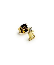 CARROLL（キャロル）の「CARROLL キャロル ラインストーンアルファベットモチーフキャッチピアス  "E"（ピアス（両耳用））」