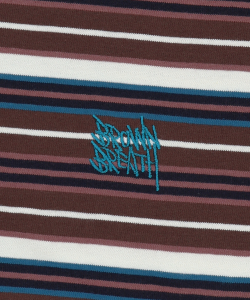 BROWNBREATH(ブラウンブレス)の「STRIPE CROP TAG TEE - BURGUNDY(Tシャツ/カットソー・レディース・その他・X-LARGE/LARGE/MEDIUM/SMALL)」の11枚目の写真
