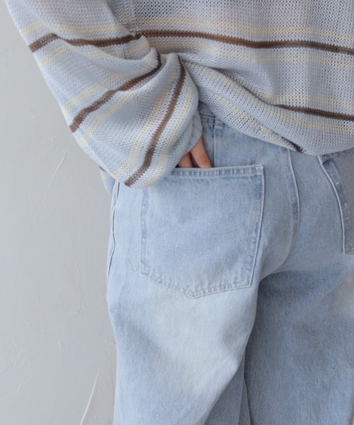 cheriella(シェリエラ)の「【cheriella】アシメカーブウエストデニムパンツ ASYMMETRIC CURVED WAIST DENIM PANTS(デニムパンツ・レディース・ネイビー/ブルー・FREE)」の20枚目の写真