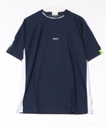 LUXE R GOLF（ラグジュ ゴルフ）の「(RM)【LUXE R GOLF】ストレッチ スムース ロゴ ハイネック Tシャツ（Tシャツ/カットソー）」