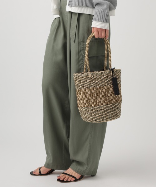 The Bagmati(ザバグマティ)の「【Bagmati (バグマティ)】アバカバスケット(かごバッグ・レディース・ブラック/ブラウン・FREE)」の2枚目の写真