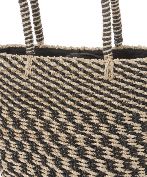 The Bagmati(ザバグマティ)の「【Bagmati (バグマティ)】アバカバスケット(かごバッグ・レディース・ブラック/ブラウン・FREE)」の6枚目の写真