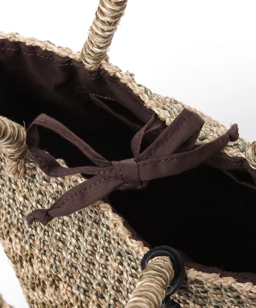 The Bagmati(ザバグマティ)の「【Bagmati (バグマティ)】アバカバスケット(かごバッグ・レディース・ブラック/ブラウン・FREE)」の11枚目の写真