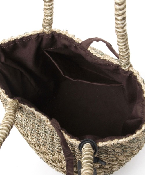 The Bagmati(ザバグマティ)の「【Bagmati (バグマティ)】アバカバスケット(かごバッグ・レディース・ブラック/ブラウン・FREE)」の12枚目の写真