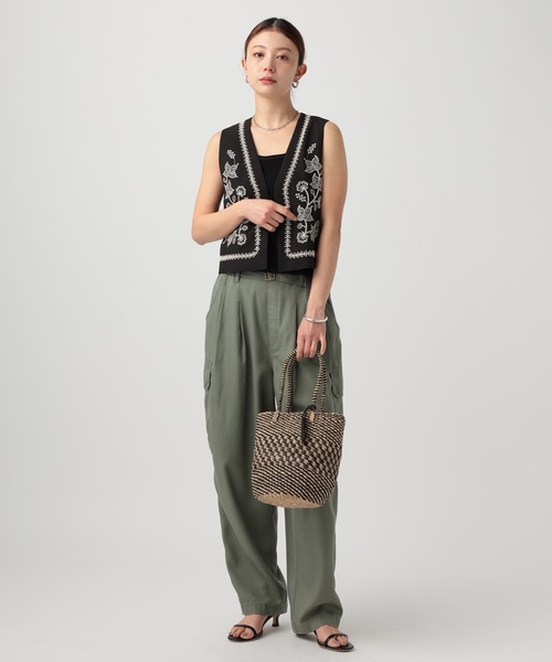 The Bagmati（ザバグマティ）の「【Bagmati (バグマティ)】アバカバスケット（かごバッグ・レディース・ブラック/ブラウン・FREE）」の17枚目の写真