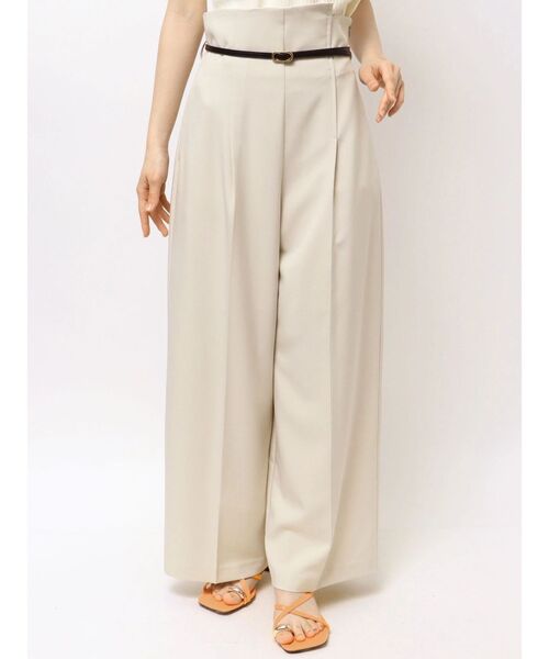 LAGUNAMOON(ラグナムーン)の「バイカラーライトベルトパンツ 【夏服】【オフィスカジュアル】(その他パンツ・レディース・ベージュ・MEDIUM/SMALL)」の18枚目の写真