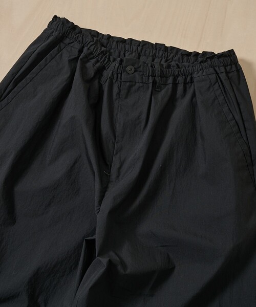PORTER CLASSIC（ポータークラシック）の「【PORTER CLASSIC/ポータークラシック】PC-035-3943-0010/BLACK/POPLIN EASY SHORTS（その他パンツ・メンズ・ブラック・3/2）」の6枚目の写真