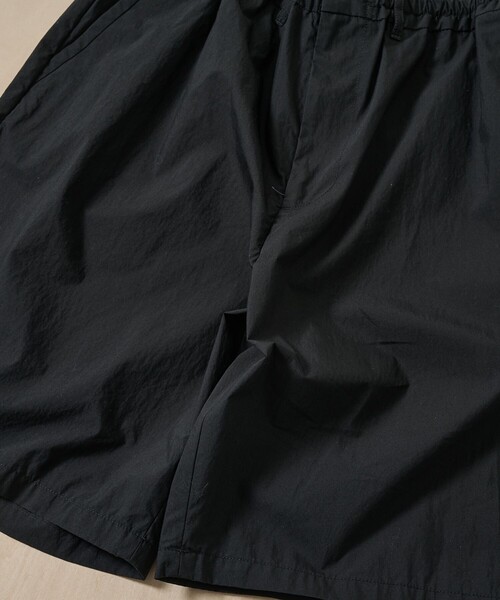 PORTER CLASSIC（ポータークラシック）の「【PORTER CLASSIC/ポータークラシック】PC-035-3943-0010/BLACK/POPLIN EASY SHORTS（その他パンツ・メンズ・ブラック・3/2）」の7枚目の写真