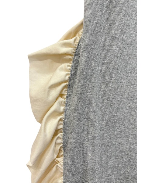 HONEY MI HONEY(ハニーミーハニー)の「rib frill long skirt(スカート・レディース・ブラック×ホワイト/ホワイト/ブラック/グレー・FREE)」の20枚目の写真
