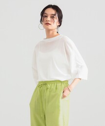 【7/24値下げ】コットン チュール オーバー Tシャツ