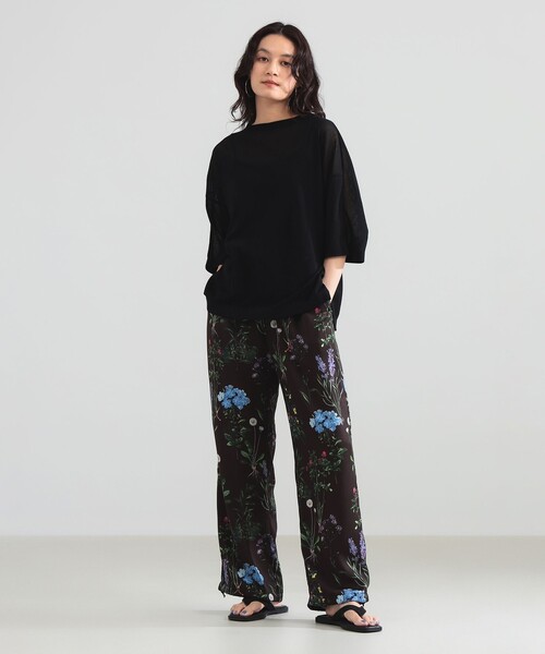 Demi-Luxe BEAMS(デミルクス ビームス)の「【7/24値下げ】コットン チュール オーバー Tシャツ(Tシャツ/カットソー・レディース・ブラック/ホワイト/オリーブ・ONE SIZE)」の5枚目の写真