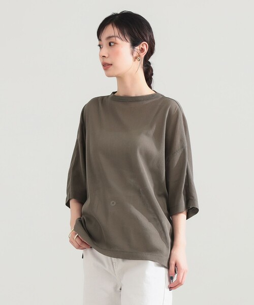 Demi-Luxe BEAMS(デミルクス ビームス)の「【7/24値下げ】コットン チュール オーバー Tシャツ(Tシャツ/カットソー・レディース・ブラック/ホワイト/オリーブ・ONE SIZE)」の15枚目の写真