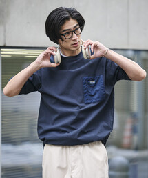 <UVカット・接触冷感・吸水速乾> AiRide/エアライド リラックスフィット 異素材ポケット シアサッカープルオーバートップ 限定展開