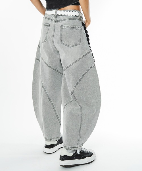 SHORT ROUND(ショートラウンド)の「SHORT ROUND/【26年春夏新作】スウィッチングカーブデニムパンツ(デニムパンツ・メンズ・ブラック系3/グレー・LARGE/MEDIUM)」の20枚目の写真
