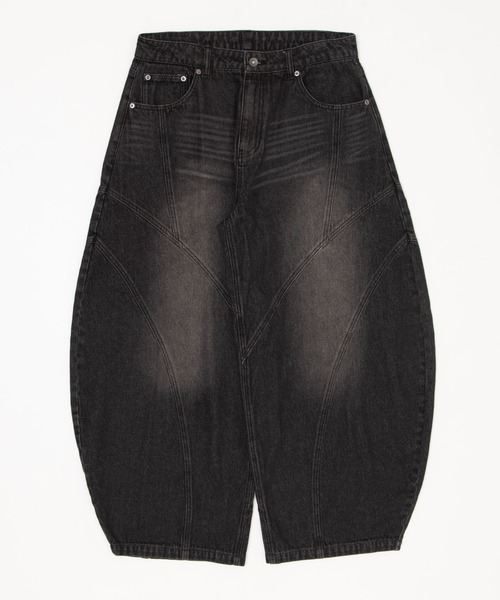 SHORT ROUND(ショートラウンド)の「SHORT ROUND/【26年春夏新作】スウィッチングカーブデニムパンツ(デニムパンツ・メンズ・ブラック系3/グレー・LARGE/MEDIUM)」の11枚目の写真