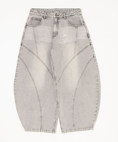 SHORT ROUND(ショートラウンド)の「SHORT ROUND/【26年春夏新作】スウィッチングカーブデニムパンツ(デニムパンツ・メンズ・ブラック系3/グレー・LARGE/MEDIUM)」の12枚目の写真