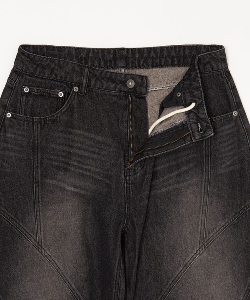 SHORT ROUND(ショートラウンド)の「SHORT ROUND/【26年春夏新作】スウィッチングカーブデニムパンツ(デニムパンツ・メンズ・ブラック系3/グレー・LARGE/MEDIUM)」の15枚目の写真