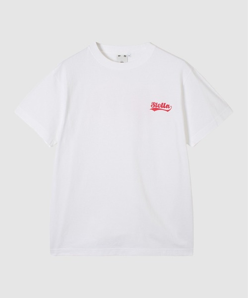 X-girl SPORTS(エックスガールスポーツ)の「NS SK WE FAN GOODS S/S TEE/ノジマステラ神奈川相模原(Tシャツ/カットソー・メンズ・ホワイト/ネイビー・LARGE/X-LARGE/MEDIUM/SMALL)」の1枚目の写真