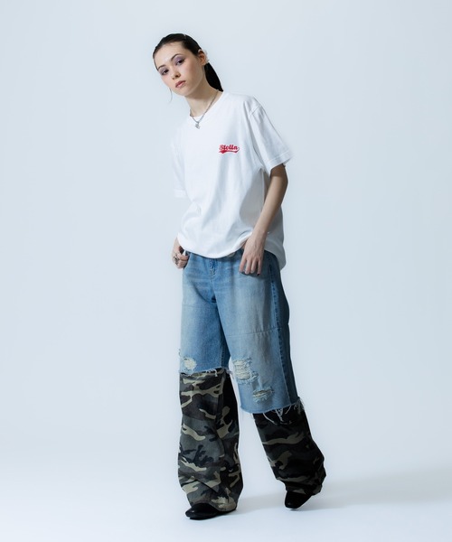 X-girl SPORTS(エックスガールスポーツ)の「NS SK WE FAN GOODS S/S TEE/ノジマステラ神奈川相模原(Tシャツ/カットソー・メンズ・ホワイト/ネイビー・LARGE/X-LARGE/MEDIUM/SMALL)」の6枚目の写真