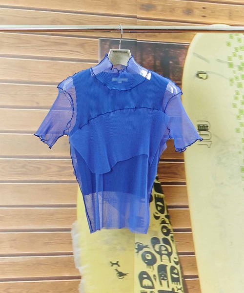 カットソー(半袖/袖なし) KOTOHA YOKOZAWA / NO SLEEVE / BLUE kotohayokozawa（コトハヨコザワ） tシャツ レディース : ZOZOTOWN