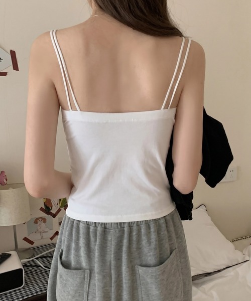 yuue' ( wear )(ユーイ)の「カップ付きクロスデザインキャミソール(キャミソール・レディース・ブラック/グレー/ホワイト・FREE)」の19枚目の写真