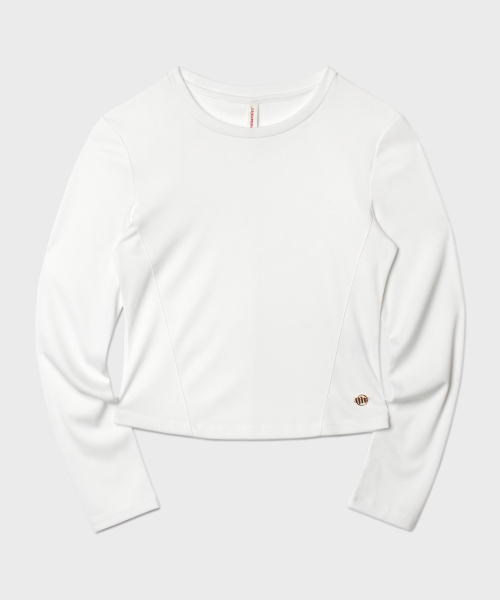 MASMARULEZ APPAREL（マスマルールズ アパレル）の「Slim Fit Line Detail Top_2 Colors（Tシャツ/カットソー・レディース・ホワイト/スカイブルー・ONE SIZE）」の9枚目の写真