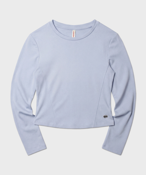 MASMARULEZ APPAREL（マスマルールズ アパレル）の「Slim Fit Line Detail Top_2 Colors（Tシャツ/カットソー・レディース・ホワイト/スカイブルー・ONE SIZE）」の8枚目の写真