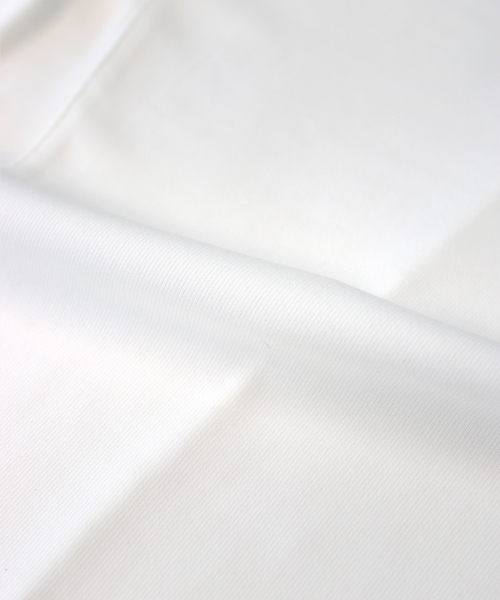 MASMARULEZ APPAREL（マスマルールズ アパレル）の「Slim Fit Line Detail Top_2 Colors（Tシャツ/カットソー・レディース・ホワイト/スカイブルー・ONE SIZE）」の3枚目の写真