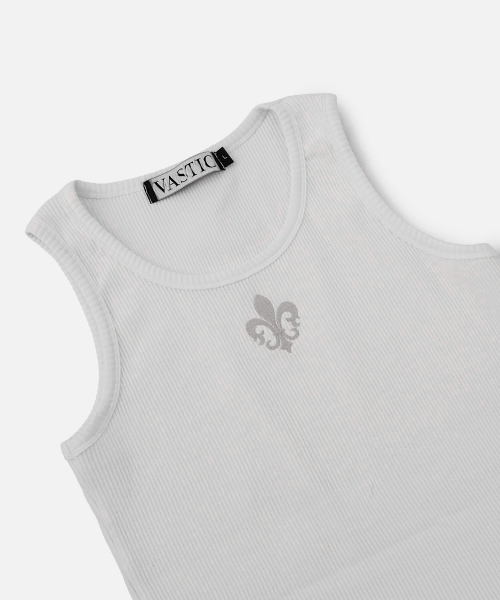 VASTIC(バスティック)の「エンブロイダリースリーブレス_ホワイト(Tシャツ/カットソー・メンズ・ホワイト・MEDIUM/LARGE)」の4枚目の写真