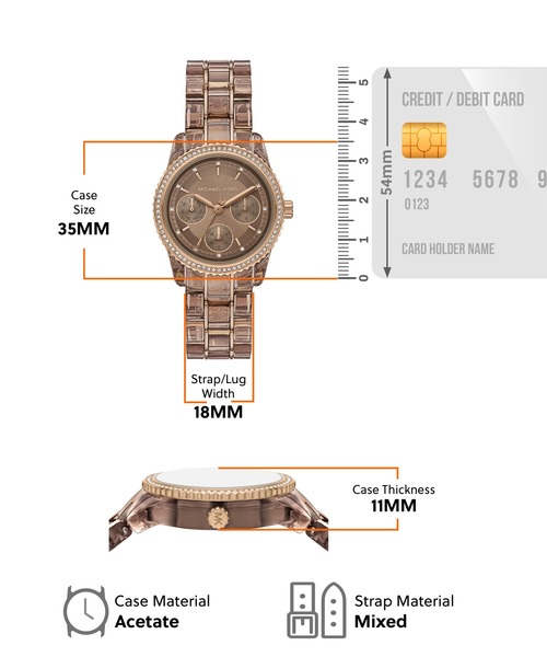 MICHAEL KORS(マイケルコース)の「マイケル・コース 腕時計 レディース アナログ ミックス MK7606(アナログ腕時計・レディース・マルチ・FREE)」の5枚目の写真
