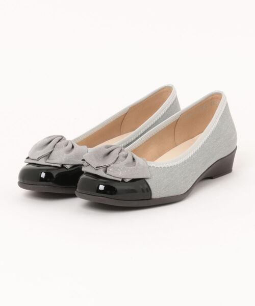 Bridget Birkin(ブリジットバーキン)の「【Bridget Birkin Walk】ラメリボンウォーキングパンプス (55222B)(パンプス・レディース・ブラック系その他/ベージュ系その他/グレー系その他・23/23.5/24/24.5)」の2枚目の写真