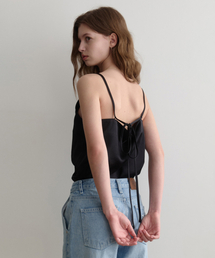 Satin Back Sleeveless (black)