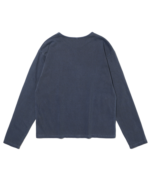 OTHERFITS(アザーフィッツ)の「ピグメントプレーンクロップ長袖Tシャツ(ネイビー)(Tシャツ/カットソー・メンズ・その他・FREE)」の2枚目の写真