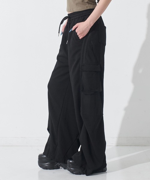 ANAP(アナップ)の「同色ライン カーゴ スウェットパンツ(スウェットパンツ・レディース・ピンク/グレー/ホワイト/ブラック・F)」の12枚目の写真