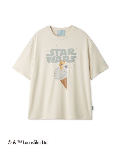 gelato pique(ジェラートピケ)の「【STAR WARS】【メンズ】ワンポイントTシャツ(ルームウェア/パジャマ・メンズ・ネイビー/ミント・M/L)」の1枚目の写真