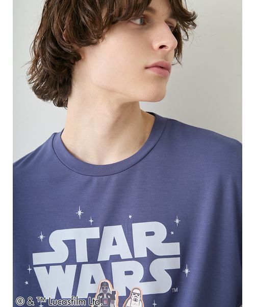 gelato pique(ジェラートピケ)の「【STAR WARS】【メンズ】ワンポイントTシャツ(ルームウェア/パジャマ・メンズ・ネイビー/ミント・M/L)」の10枚目の写真