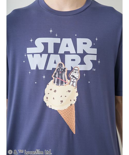 gelato pique(ジェラートピケ)の「【STAR WARS】【メンズ】ワンポイントTシャツ(ルームウェア/パジャマ・メンズ・ネイビー/ミント・M/L)」の11枚目の写真