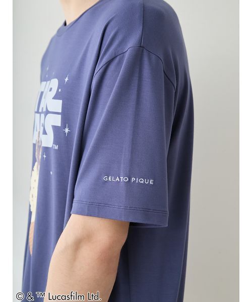 gelato pique(ジェラートピケ)の「【STAR WARS】【メンズ】ワンポイントTシャツ(ルームウェア/パジャマ・メンズ・ネイビー/ミント・M/L)」の12枚目の写真