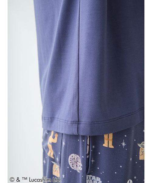 gelato pique(ジェラートピケ)の「【STAR WARS】【メンズ】ワンポイントTシャツ(ルームウェア/パジャマ・メンズ・ネイビー/ミント・M/L)」の13枚目の写真