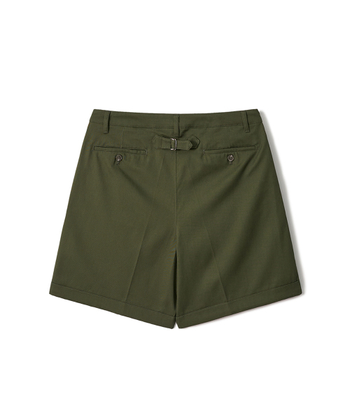 EDWARDMAX(エドワードマックス)の「バーニーチノツープリーツショートパンツ(カーキ)(その他パンツ・メンズ・その他・MEDIUM/LARGE/X-LARGE)」の2枚目の写真