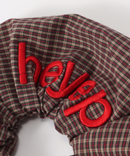 heyep（ヘイップ）の「【HEYEP/ヘイップ】 PAJAMA STRIPE LOGO SCRUNCHIE（その他小物・レディース・ブラウン/ブルー系その他・FREE）」の5枚目の写真