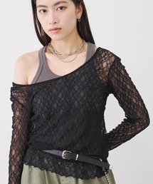 SOEMIN（ソミン）の「【SELECT】Lace long sleeve tops／レース長袖トップス（Tシャツ/カットソー）」