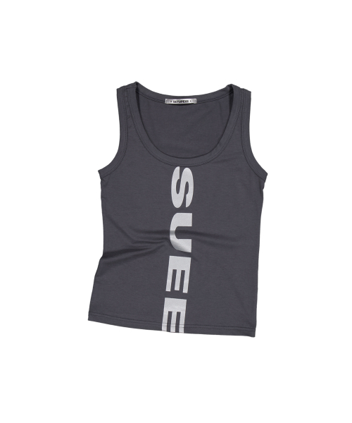 SETUP-EXE(セットアップイーエックスイー)の「VERTICAL LOGO SLEEVELESS / CHARCOAL(Tシャツ/カットソー・レディース・その他・OS)」の2枚目の写真