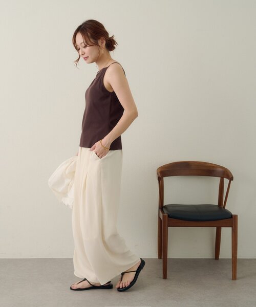 DISCOAT(ディスコート)の「【Noka/WEB限定】ヨウリュウワイドパンツ(その他パンツ・レディース・ブラウン/ブラック/アイボリー/ブラック系その他・FREE)」の11枚目の写真