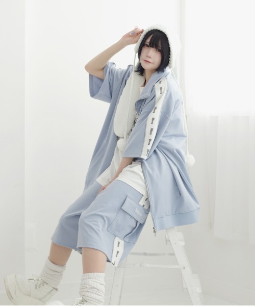 Whinny（ホワイニー）の「Whinny/カリスマやんちゃジャージ（その他アウター・レディース・ブラック/ホワイト/サックスブルー・FREE）」の14枚目の写真