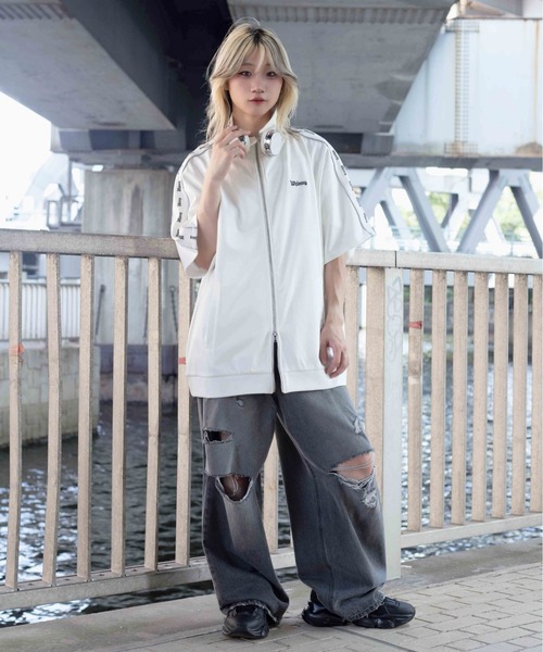 Whinny（ホワイニー）の「Whinny/カリスマやんちゃジャージ（その他アウター・レディース・ブラック/ホワイト/サックスブルー・FREE）」の9枚目の写真